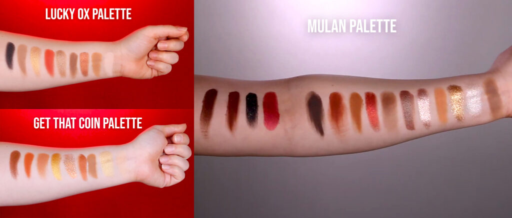 Colourpop Lunar New Year vs Mulan Palette