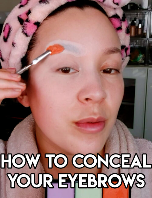 how to cover eyebrows