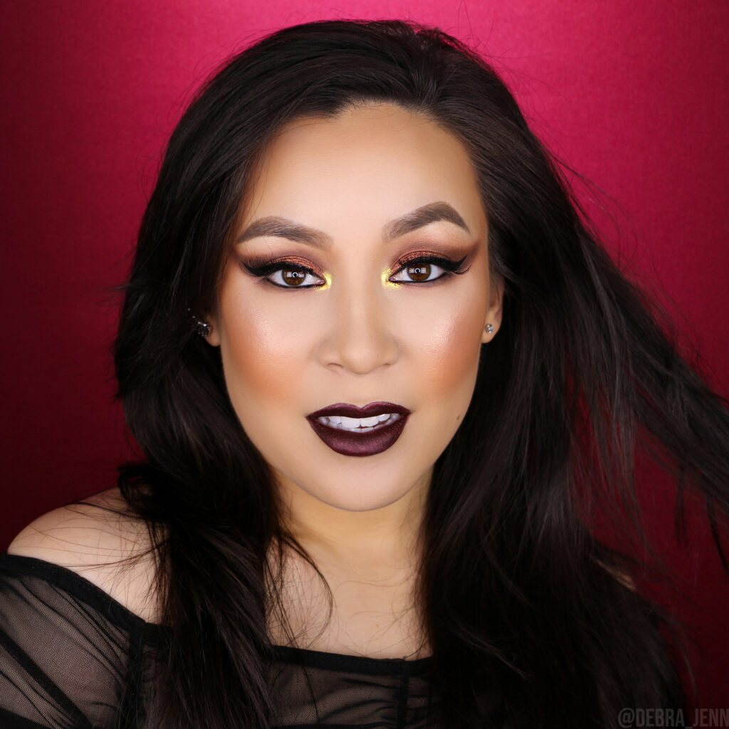 debra jenn in vampy eyeshadow for fall