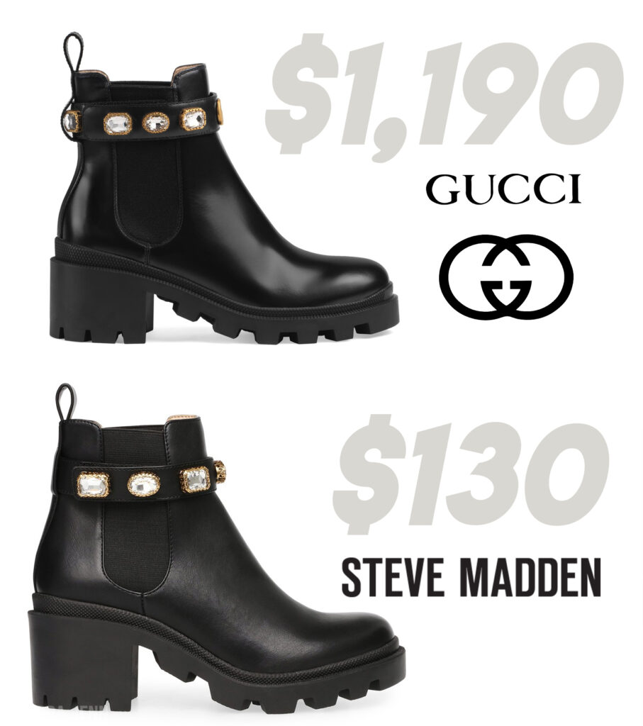 De vez en cuando pesadilla fábrica Steve Madden Gucci Boots Dupe: All the Bang, Way Less Buck