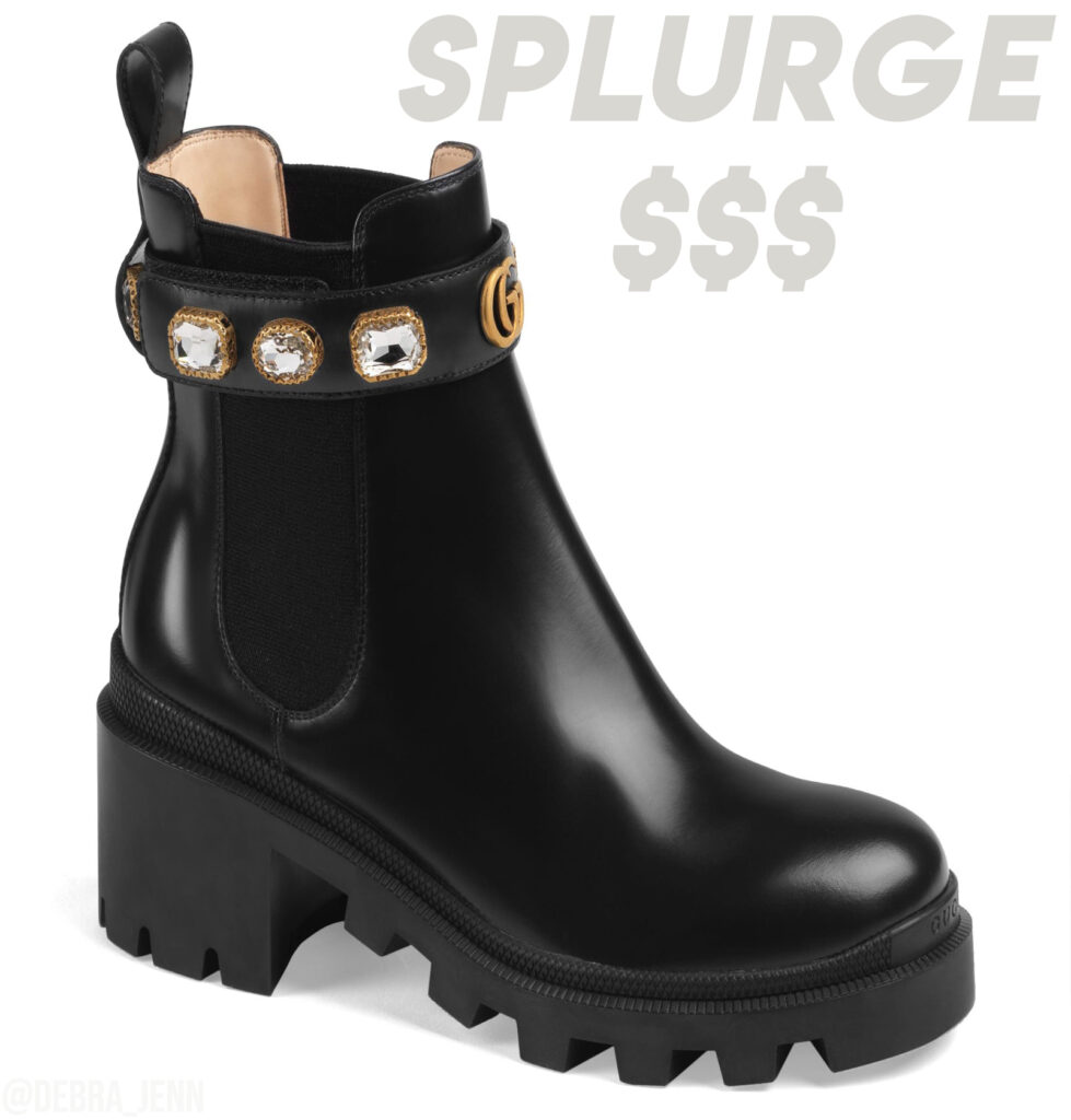 gucci booties with jewels dupe