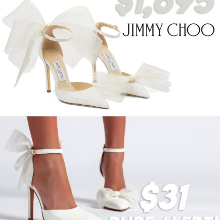 Jimmy Choo Bow Heels Dupe