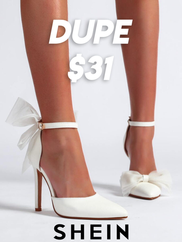 Cheap Jimmy Choo Bow Heels Dupe from shein