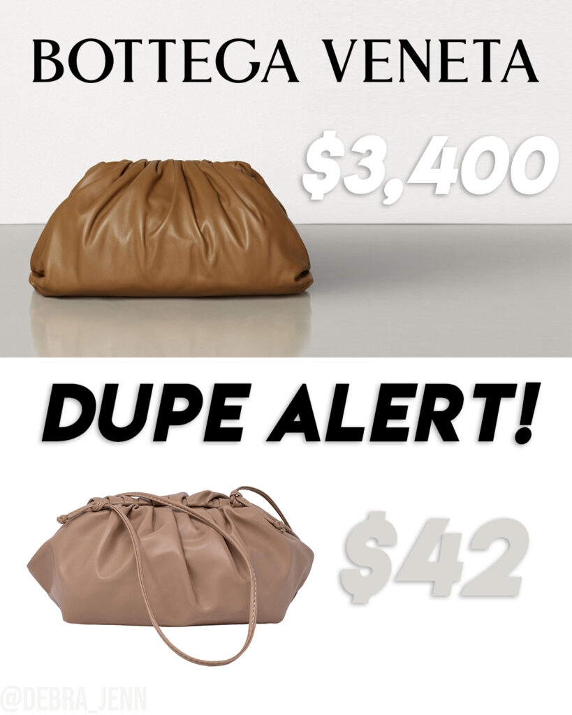 Bottega veneta store pouch clutch dupe