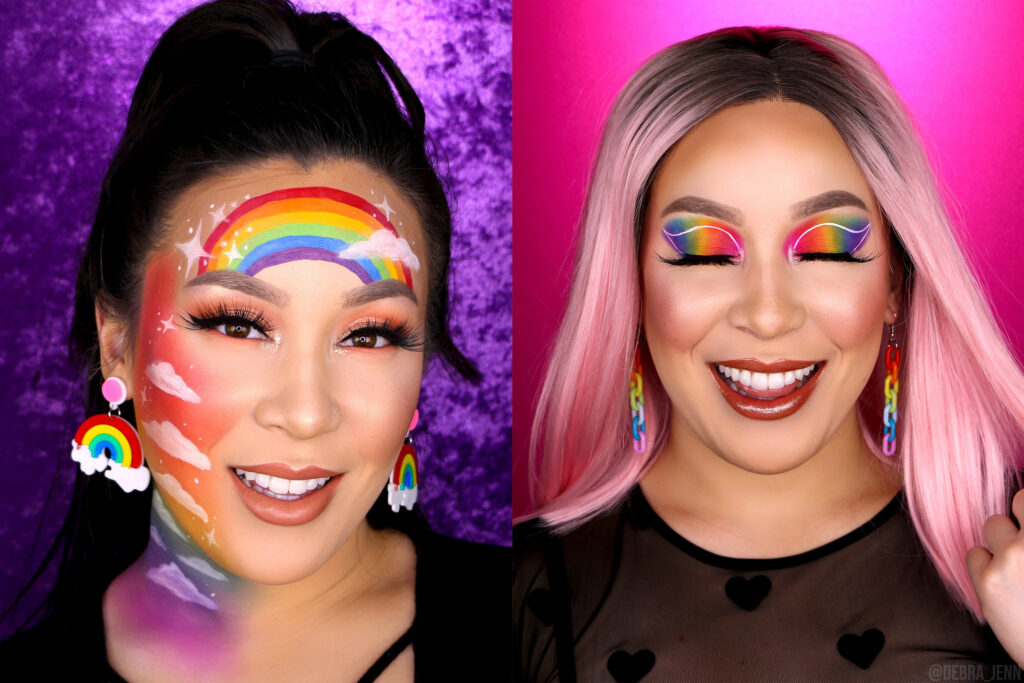 Rainbow makeup ideas for pride month