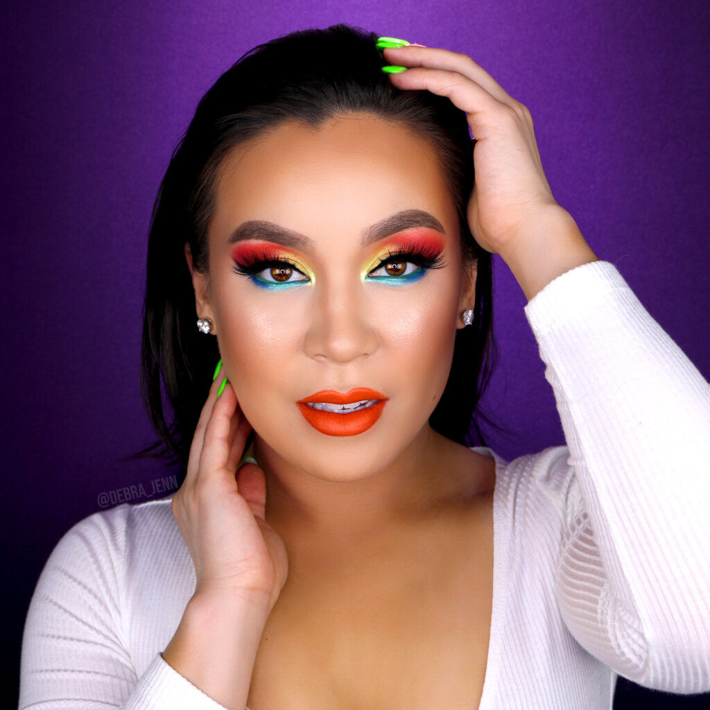 35 Cool Makeup Looks That'll Blow Your Mind : Rainbow Makeup Look