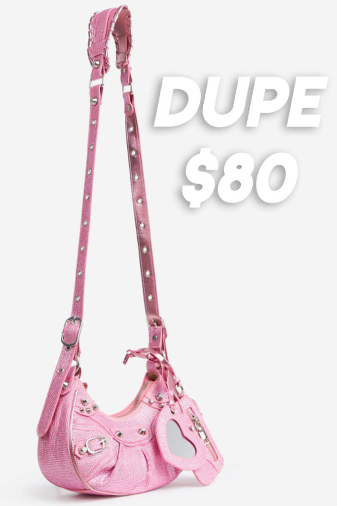 Balenciaga Le Cagole Dupe pink sparkly