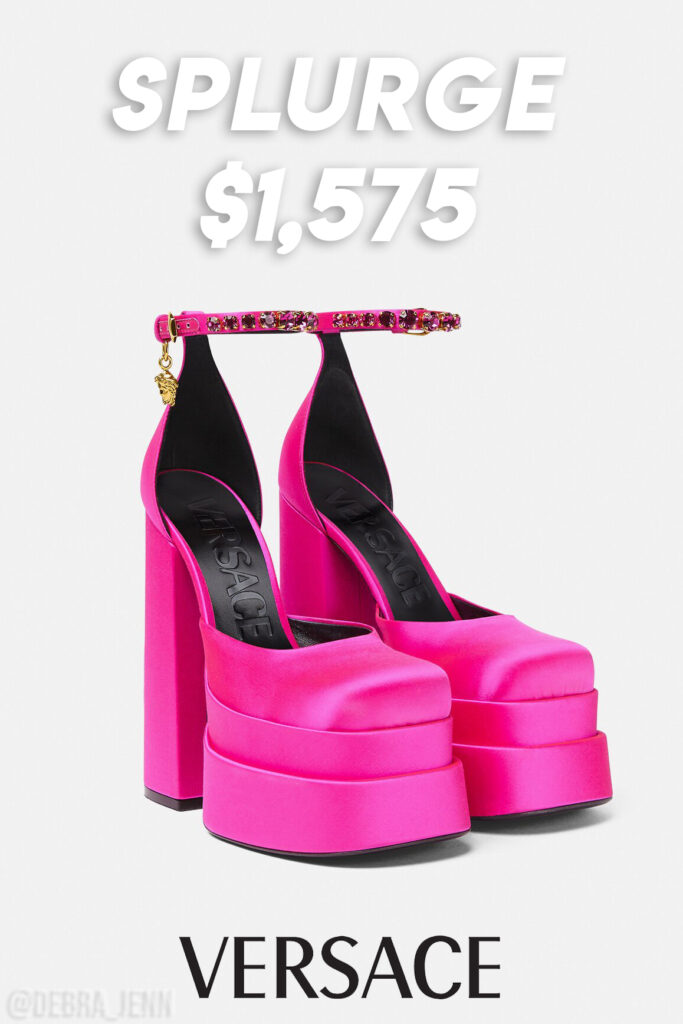 Aevitas Single Platform Pumps Pink | VERSACE IN