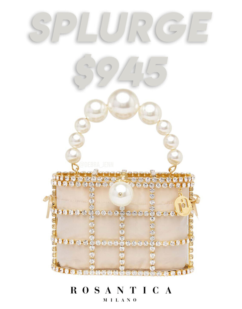 Rosantica Holli Bag with crystals and pearl handle