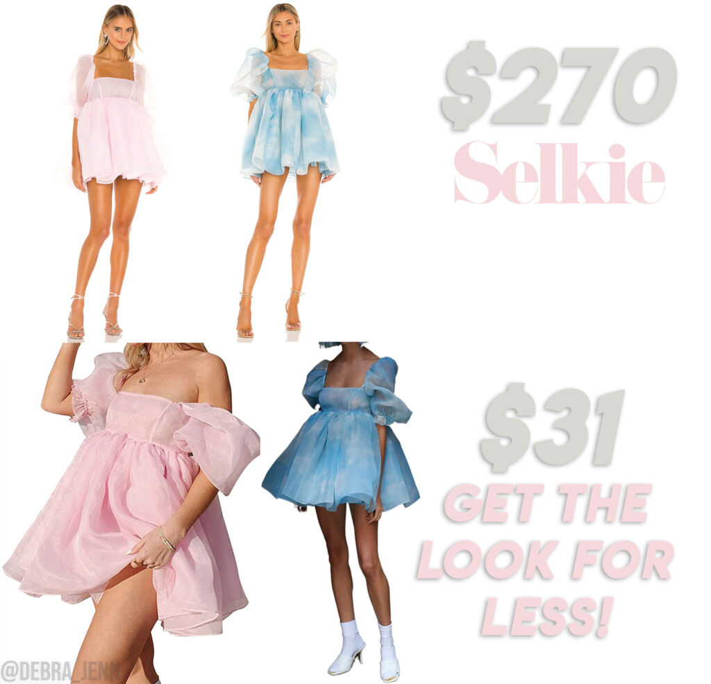 selkie puff dress dupe