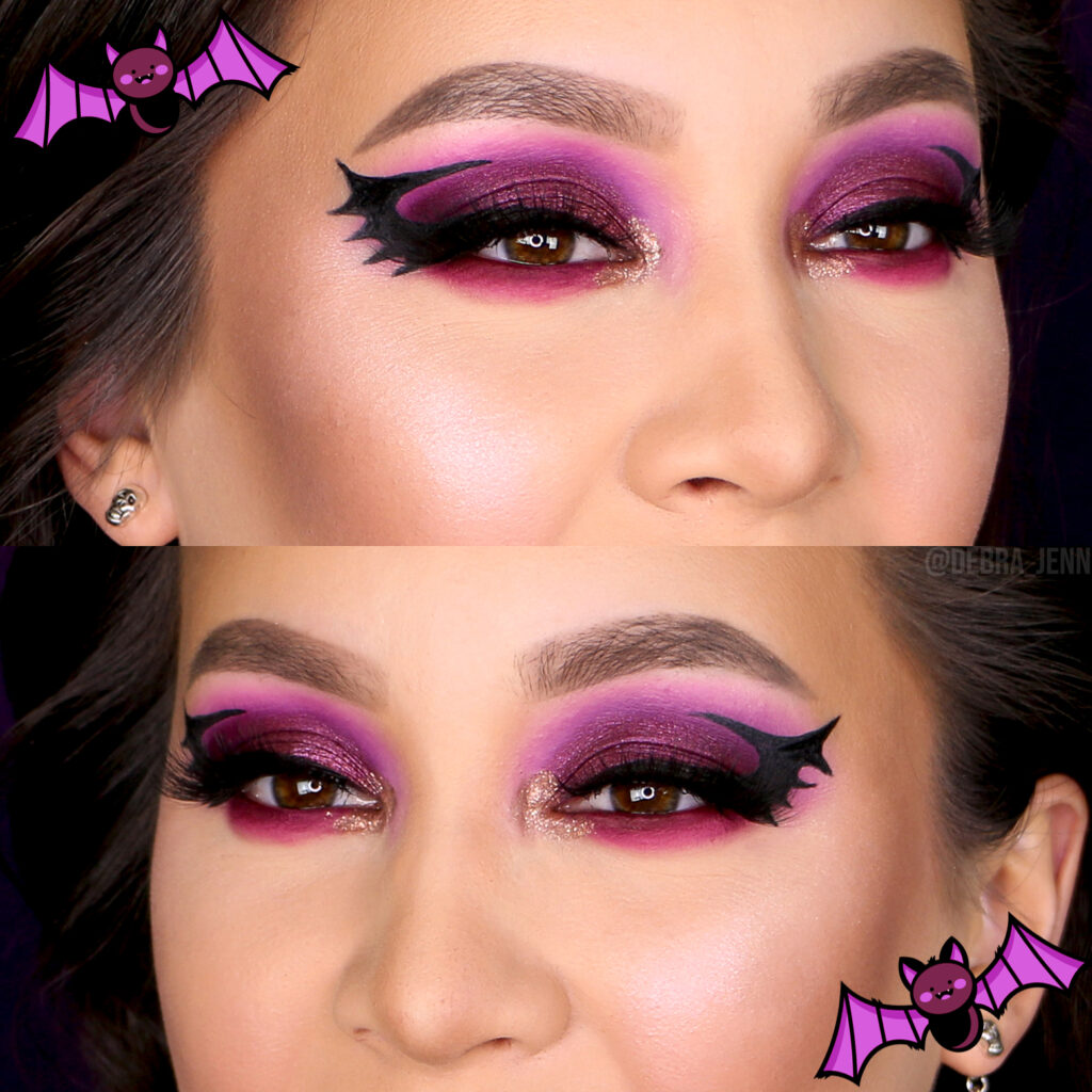 Halloween eye makeup looks - bat wing Eyeliner