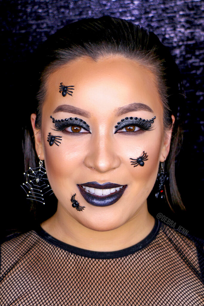 halloween eye makeup looks - spider makeup